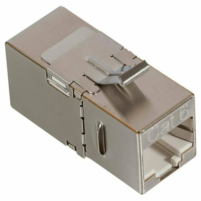 Повторитель Lanmaster LAN-KCP45S6/90 портов RJ-45, экранированный, 90 градусов,  кат.6, формата Keystone