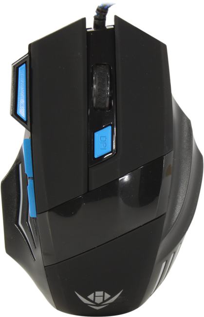 Мышь проводная Nakatomi MOG-21U черный, 2400 dpi, USB, кнопки - 7