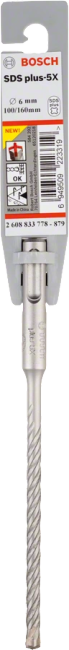 BOSCH 2608833778 Сверло SDS-plus-5X  6x100x160  (2.608.833.778)