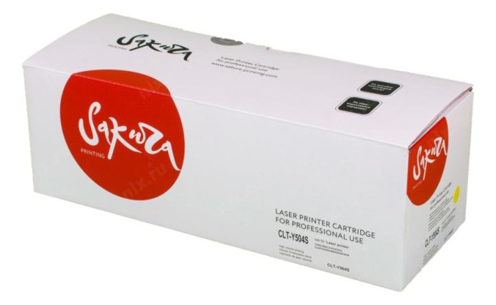 SACLTY504S Картридж SAKURA CLTY504S для Samsung CLP-415, CLX-4195, SL-C1810, SL-C1860,  желтый, 1800 к.