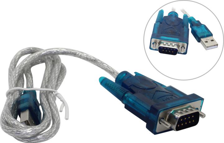 Exegate <EX-UAS-0.8> Кабель-адаптер USB AM ->  COM9M 0.8м <EX284950RUS>