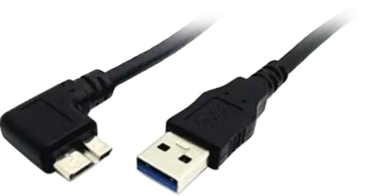KS-465AL-1 Кабель USB-USB micro B 3.0 KS-is (KS-465AL-1)  угловой левый 1м