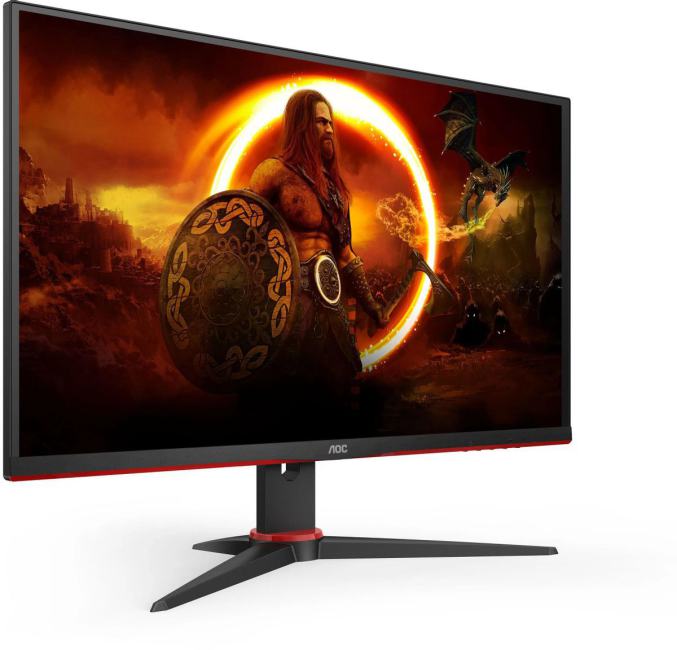 Монитор 27" AOC Gaming 27G2ZNE, VA 1920x1080, 240 Гц, 4 мс, 16:9, 250 кд/м², 2xHDMI, 1xDP, 1x3.5 мм, черный/красный и черный