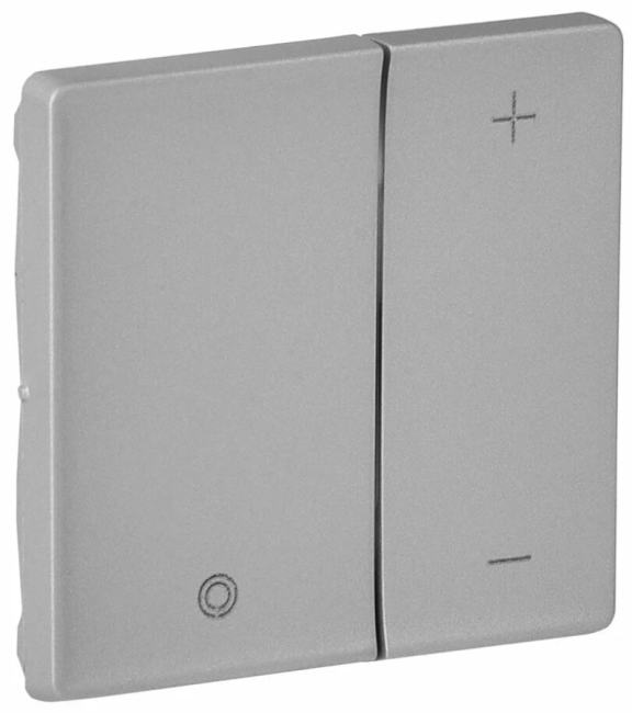 Панель лицевая Legrand 754892 Valena LIFE -  для  кнопочного  светорегулятора, алюминий