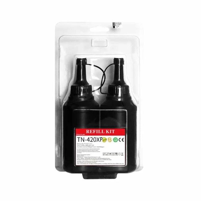 Двойной заправочный комплект Pantum TN-420XP для P3100/3300/M6700/M6800/M7100/7300 серий принтеров и МФУ, 2 тонера по 3000 стр. + 1 чип на 6000 стр. (Original)
