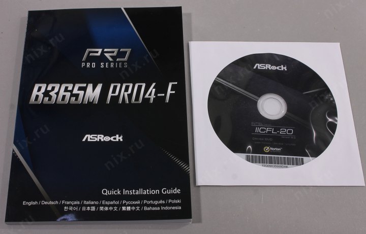 ASRock B365M PRO4-F (RTL) LGA1151 <B365> 2xPCI-E Dsub+DVI+HDMI GbLAN SATA  MicroATX  4DDR4