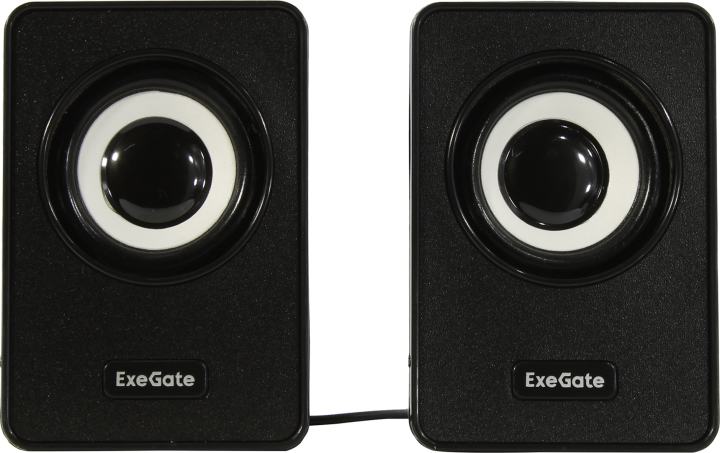 Exegate EX287054RUS Акустическая система 2.0 ExeGate Disco 120 (питание USB, 2х3Вт (6Вт RMS), 100-20000Гц, черный)