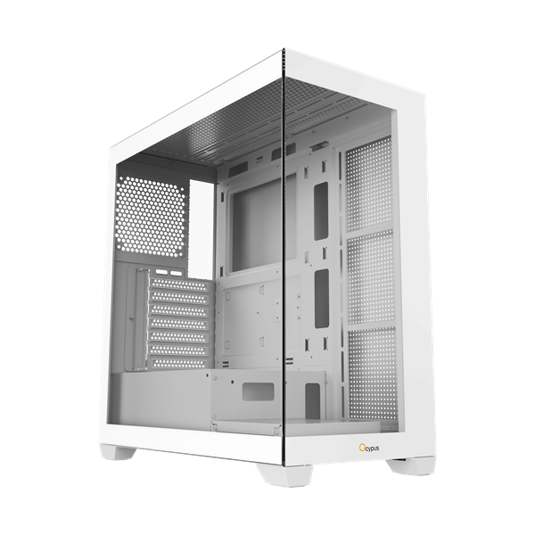 Корпус для ПК Ocypus - Gamma C72, mITX, mATX, ATX, 1х2.5", 2х3.5", 2xUSB2.0, 1xUSB3.0, Midi Tower, без БП, цвет белый, Gamma C72 WH