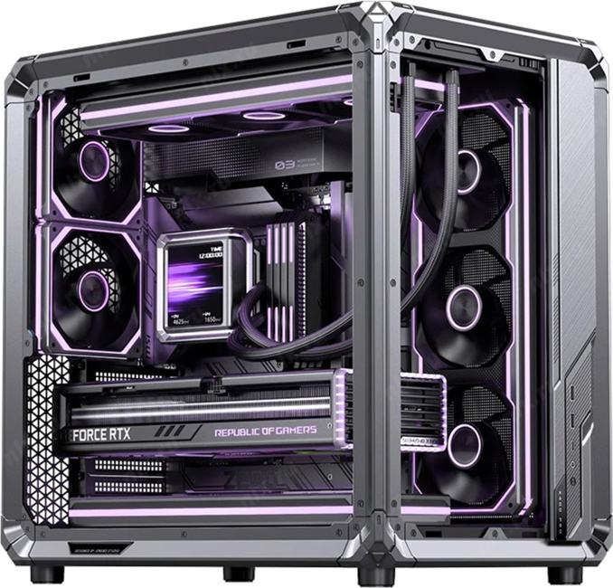 Корпус JONSBO X400 PRO Gray, TG (aquarium),  mini-ITX,  mATX,  ATX, серый