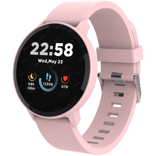 Умные часы Canyon CNS-SW63PP, 1.3" IPS, IP68, BT5.0, розовый