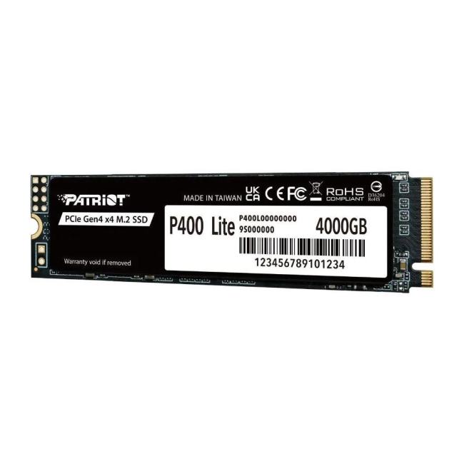 Накопитель SSD Patriot PCIe 4.0 x4 4TB P400LP4KGM28H  P400  Lite  M.2 2280