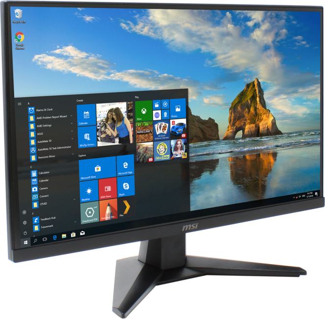 MAG 244F - Монитор 23,8" MSI MAG 244F Rapid IPS 1920x1080 200Hz 0.5ms 300cd/m 1000:1 HDR 1x DP (1.4), 2x HDMI™ (2.0), Антибликовое покрытие, AMD FreeSync™ Premium, Черный