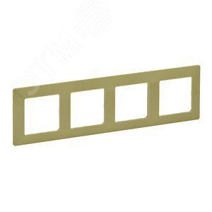 Рамка Legrand 754084 Valena LIFE -  "Лайм", 4-постовая универсальная