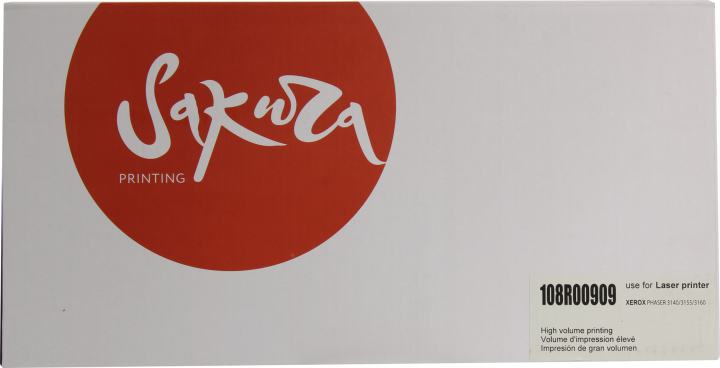 Картридж SAKURA 108R00909 для  Xerox Phaser 3140/3155/3160