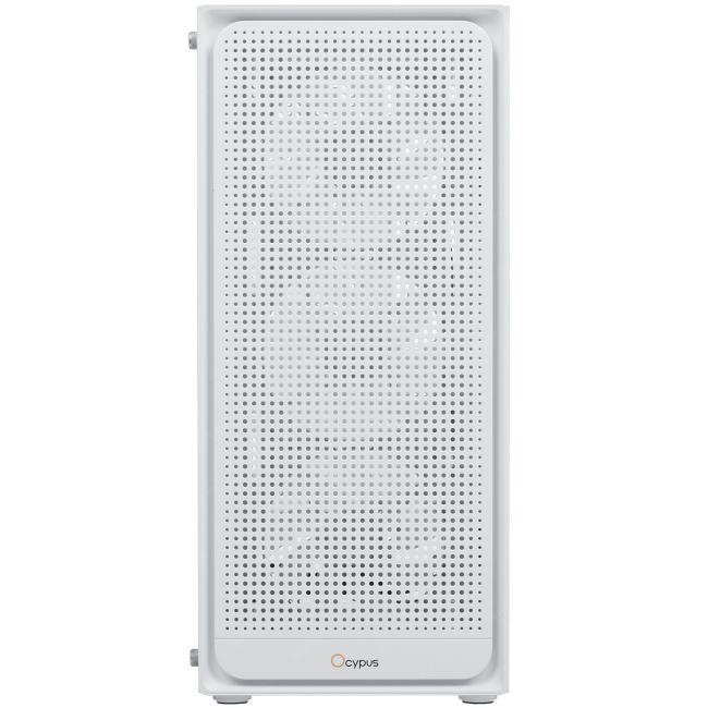 Ocypus Gamma-C50-WHG400XX-GL Корпус ПК без блока питания/ Case Ocypus Gamma C50 WH ARGB, Mini-Tower, TG,  4x120mm  ARGB,