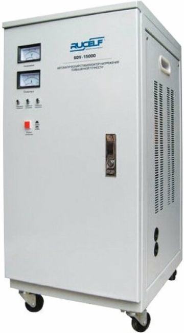 Стабилизатор напряжения Rucelf SDV-15000  15кВА однофазный белый