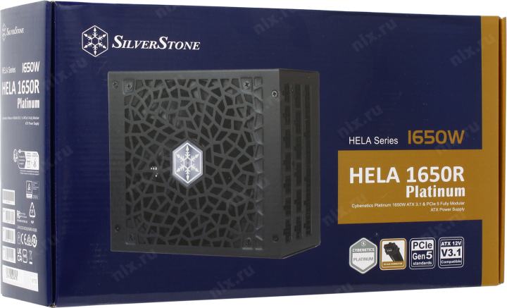 Блок питания SilverStone HELA 1650R Platinum <SST-HA1650R-PM> 1650W  ATX  (24+4x4+2x16+9x6/8пин)  Cable Management