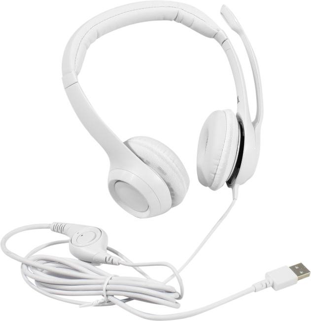 Logitech USB Headset H390  (USB, наушники с микрофоном,  с рег.громкости) <981-001288>