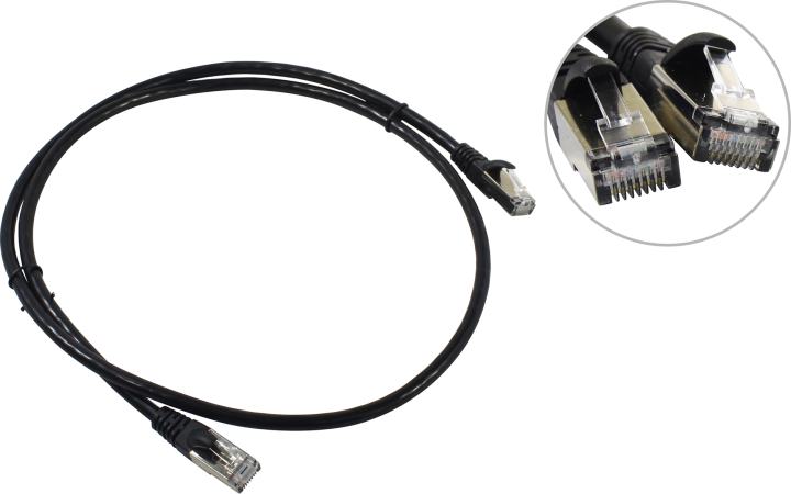 Buro <1868442> Patch Cord STP  кат.  7  1м, чёрный