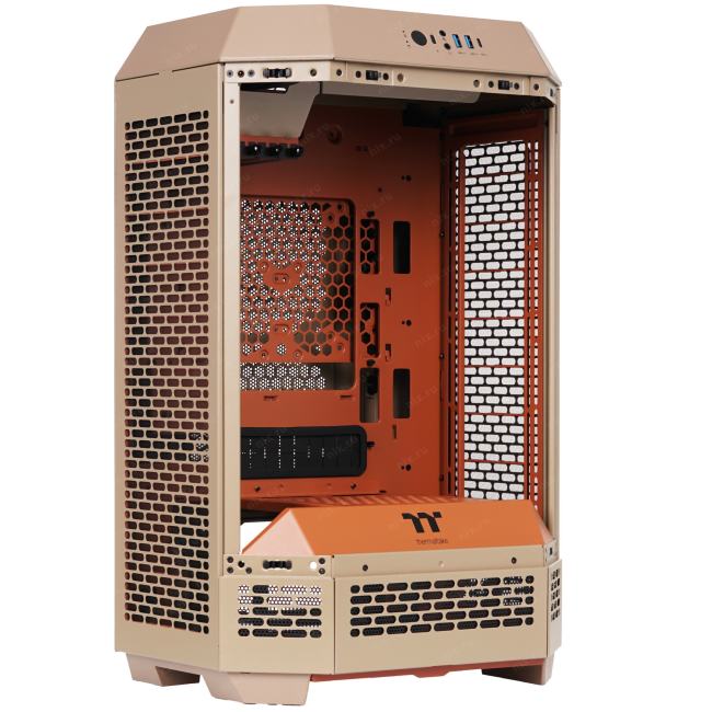 CA-1Y4-00SGWN-00 Корпус Thermaltake The Tower 300 коричневый без БП miniITX 8x120mm 6x140mm 2xUSB3.0  audio bott PSU