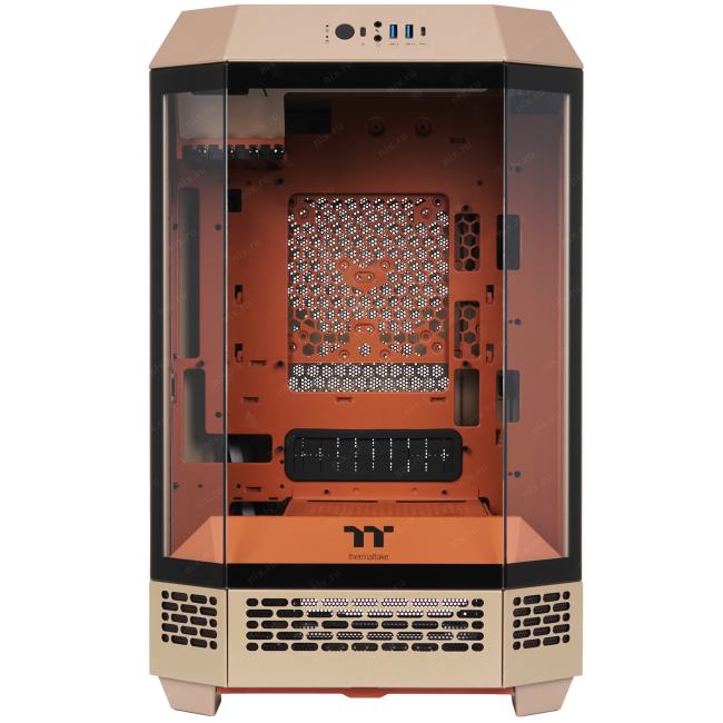 CA-1Y4-00SGWN-00 Корпус Thermaltake The Tower 300 коричневый без БП miniITX 8x120mm 6x140mm 2xUSB3.0  audio bott PSU