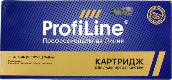 Картридж ProfiLine PL-407546 Yellow для Ricoh  Aficio SP C250DN/C250SF