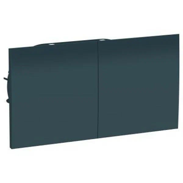 Розетка Systeme Electric ATN000828 AtlasDesign, 2-м, с заземл. защ. шторки с защ. крышкой 16А  в сборе изумруд
