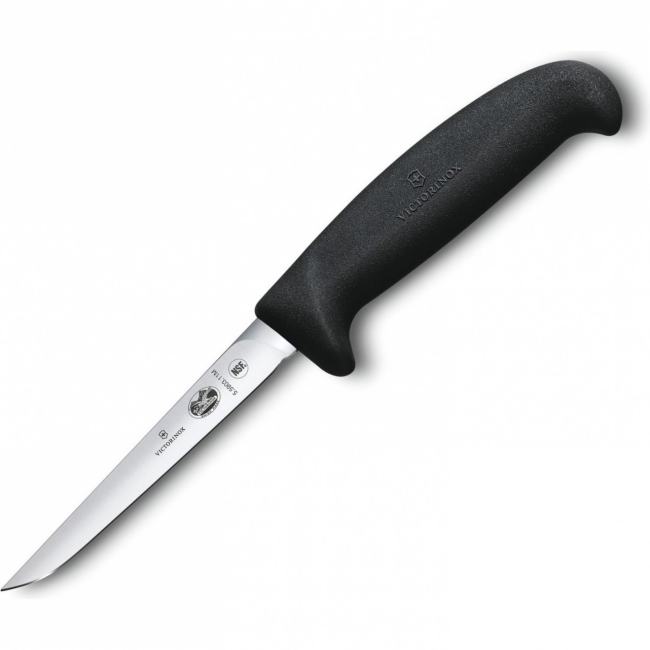 Нож кухонный Victorinox Fibrox (5.5903.11M) стальной для птицы лезв.110мм  прямая заточка черный