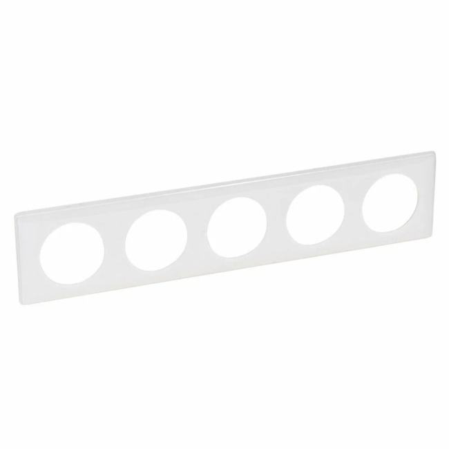 Рамка Legrand 066630 Celiane - 5 постов,  цвет "Белый глянец"