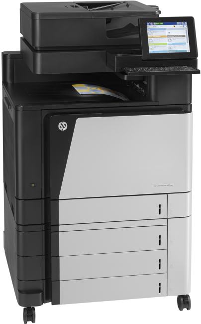 HP Color LaserJet Flow M880z(Pr/Scan/Copier/Fax, A3, 46(22)/46(22)ppm, 1200x1200dpi(ImageREt 4800), 1.5GB, HDD 320Gb, 5лотков(500*4+100л), Двухсторонняя печать, печать/сканирование с USB носителем, ДАПД 200стр( 85(70)ppm, обнаружение захвата нескольких страниц), Сенсорный дисплей 20.3см, ePrint, Apps, 3xUSB/GLAN/FIH/Jetlink) (Замена Q3938A, Q3939A, CE664A, CE665A) ( A2W75A )