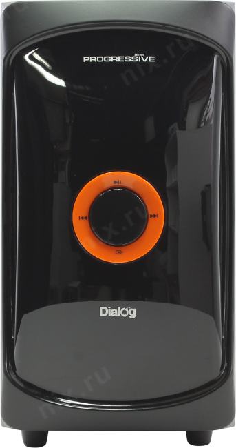 Колонки Dialog Progressive AP-200 (2х15W +Subwoofer 30W,  дерево,  SD,  USB, ПДУ)