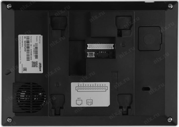 DAHUA DHI-VTH2621G-P Видеодомофон IP 7 дюймовый, черный, ёмкостной сенсорный экран,  питание DC 12В/PoE