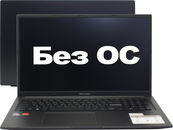 Ноутбук Asus VivoBook 17X M3704YA-AU052 Ryzen 7 7730U 16Gb SSD512Gb AMD Radeon Graphics 17.3" IPS FHD (1920x1080) без ОС black WiFi BT Cam (90NB1192-M00200)
