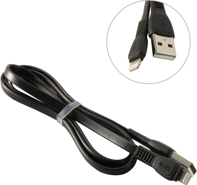 Hoco <X40 Lightning 1M Black> Кабель USB 2.0  AM--> Lightning 1м