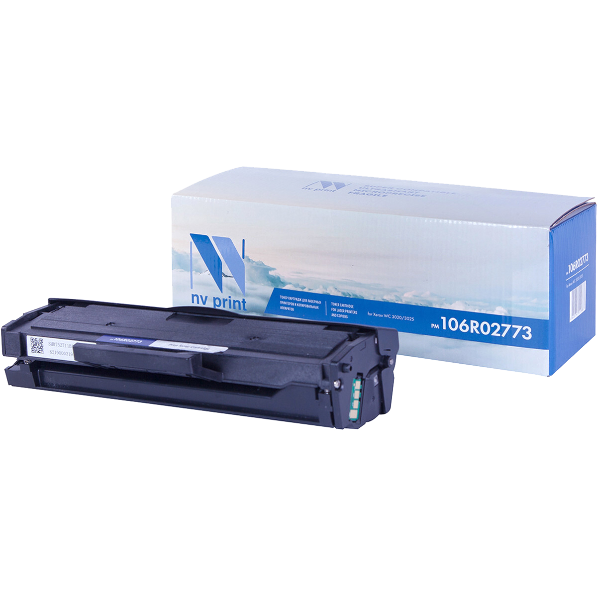 Картридж NVP совместимый NV-106R02773-SET2 для Xerox Phaser 3020/WorkCentre 3025 (1500k) (2 шт)