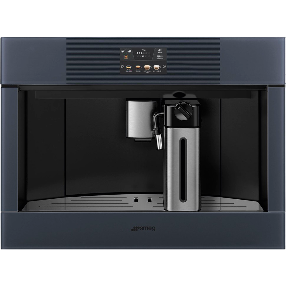 Кофемашина Smeg/ SMEG CMS4104GRU Автоматическая кофемашина, 60 см, высота 45 см, стекло Neptune Grey