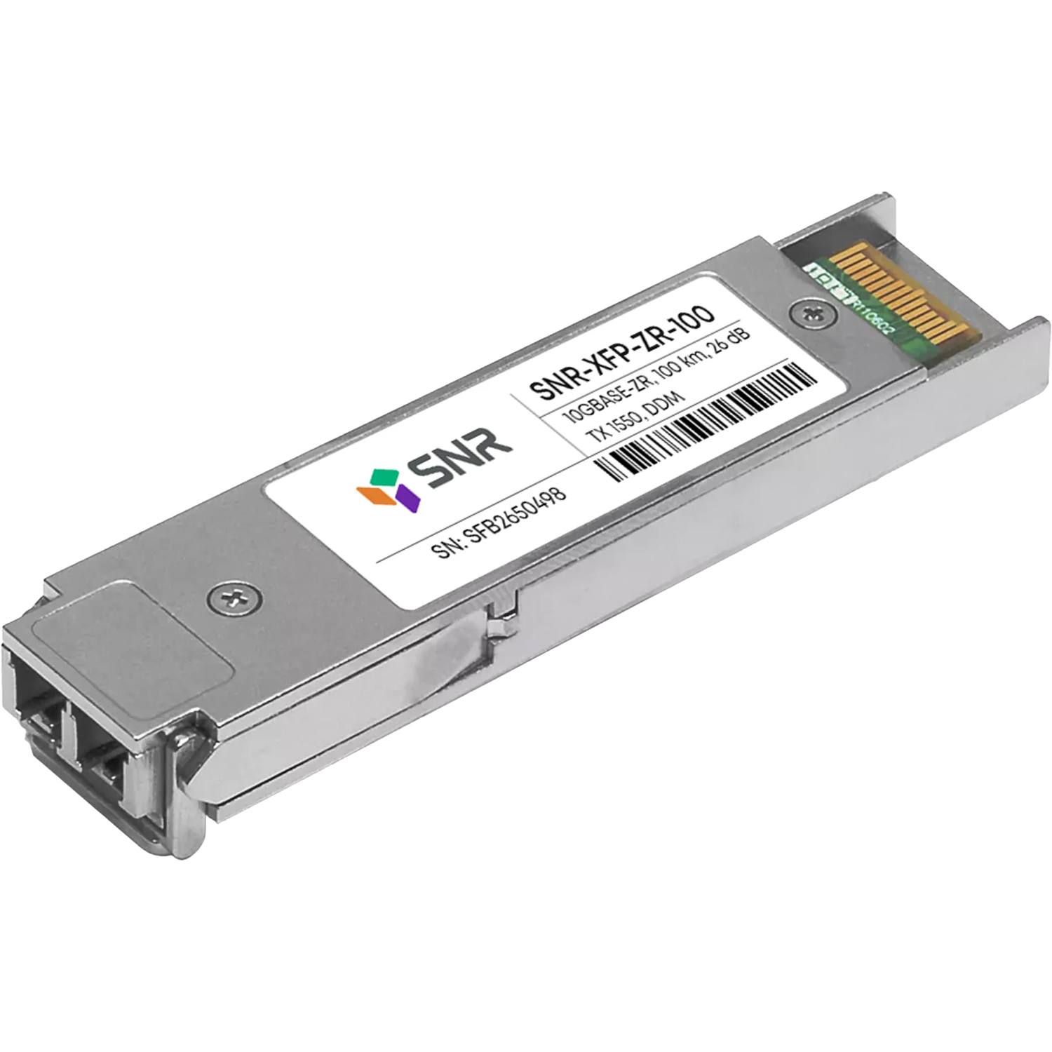 SNR SNR-XFP-ZR-100 Модуль XFP оптический, дальность до 100 км (26dB), DDMI, 1550нм