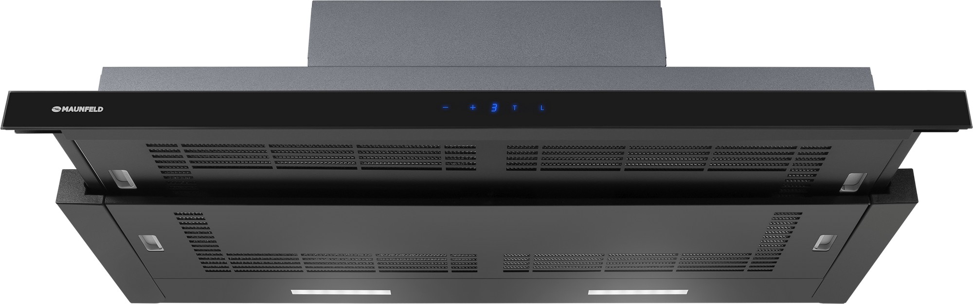 ВЫТЯЖКА MAUNFELD GALAXY 90 Black/ Телескопическая, 90см, 1050 м3, 4 скорости, таймер, сенсорное управление, площадь кухни до 50м2, опция: угольный фильтр CF172C, черная