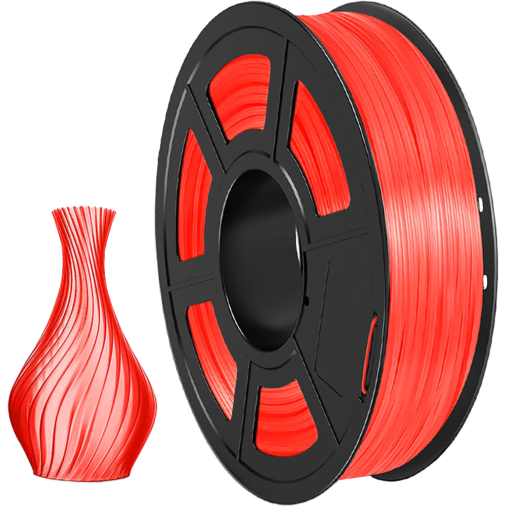 Филамент NV Print NV-3D-TPU-TRANS-RED, TPU Transparent Red, 1.75мм, 0.5кг