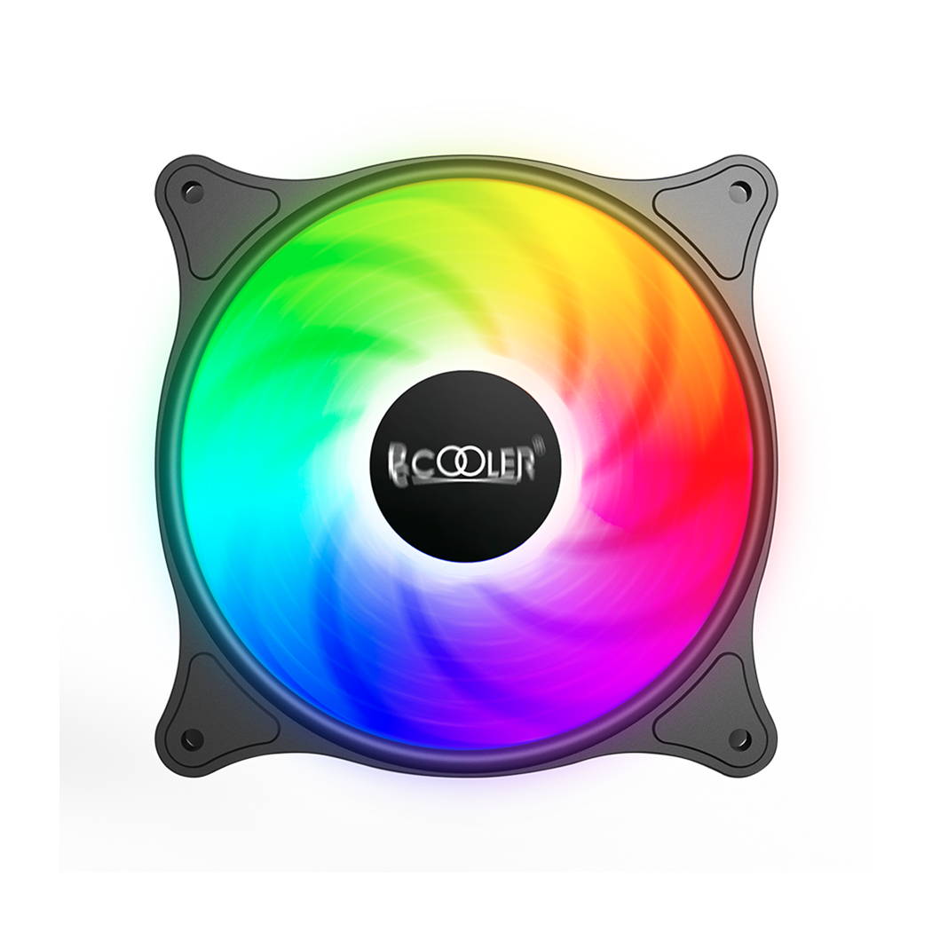 FX-120-3 - Вентилятор для корпуса PCCooler FX-120-3  120x120x25mm LED (SRGB статическое свечение всей палитры) 1200 RPM 31,68 CFM Black