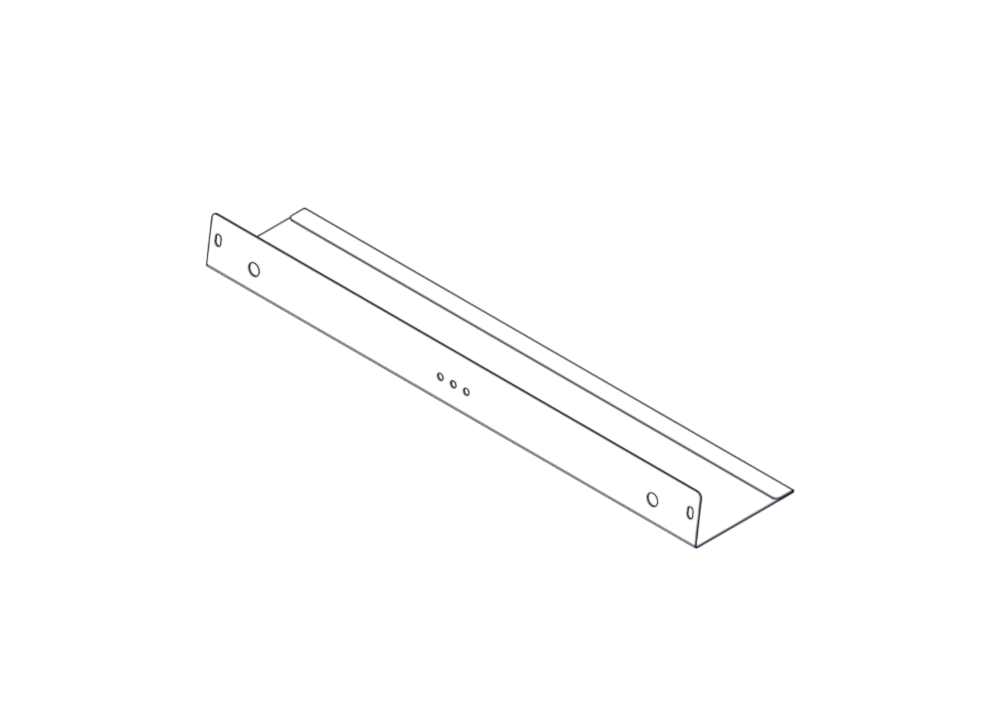 Separator for cable routing Systeme Electric, on the roof of Uniprom Rack cabinets 600mm wide, 2 pcs.