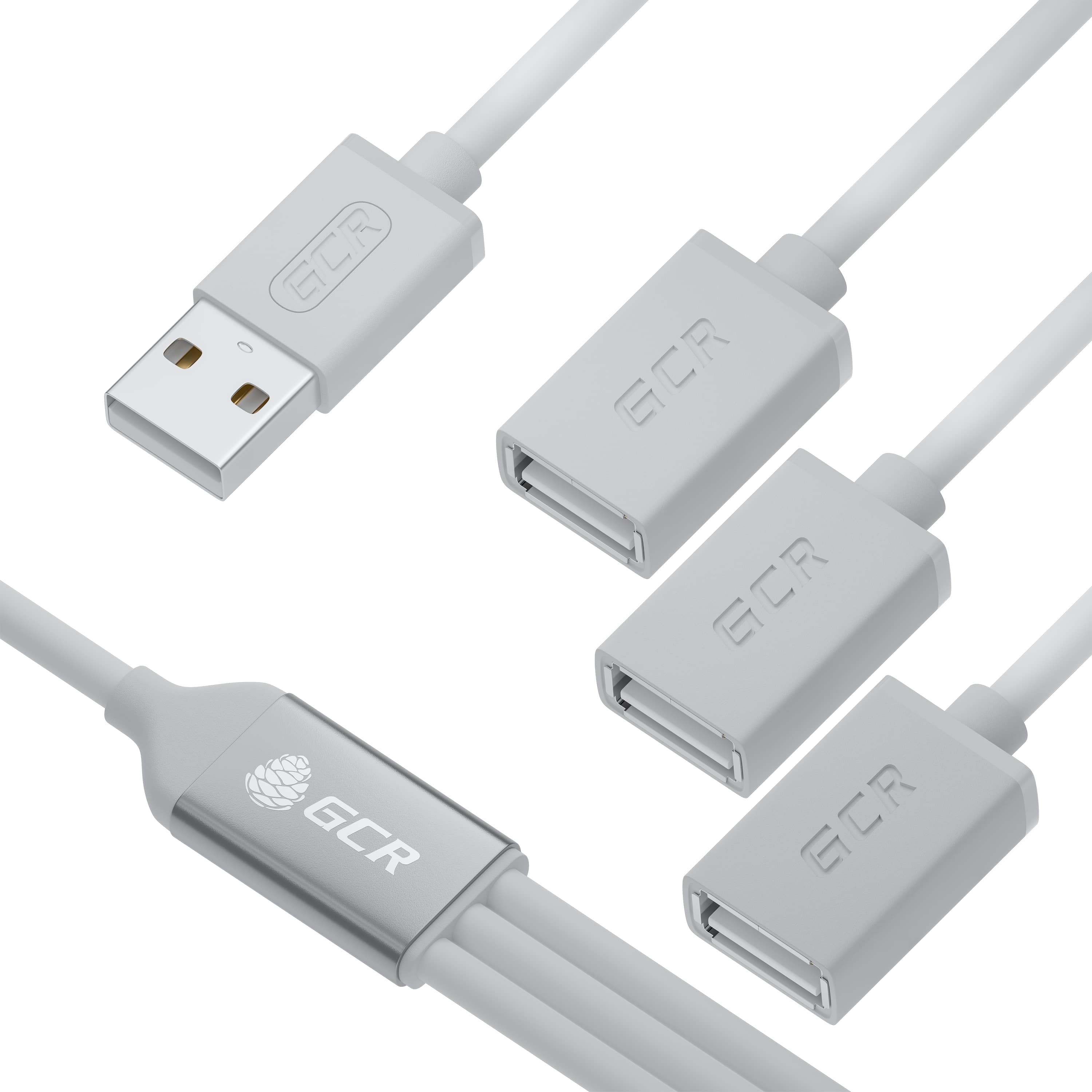 GCR Greenconnect USB 2.0 Type-AM - 3 x USB 2.0 Type-AF 0.35 m