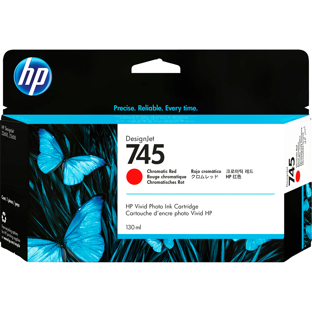 Картридж HP 745 Chromatic Red для DesignJet Z2600 PS/Z5600 PS (130 мл) ( F9K00A )