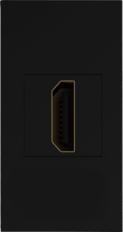 Donel Розетка HDMI, 1мод., черн. (22.5х45мм)