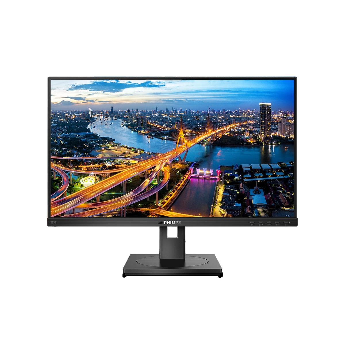 Монитор Philips 275B1 27'', 2560x1440, IPS, 75hz, 50M:1, 350cd, 4ms, DVI, HDMI 1.4, DP 1.2, 4xUSB 3.2, Speakers, H. adj 150mm, pivot, VESA, 3Y, Black/ Philips 275B1 27'', 2560x1440, IPS, 75hz, 50M:1, 350cd, 4ms, DVI, HDMI 1.4, DP 1.2, 4xUSB 3.2, Speakers, H. adj 150mm, pivot, VESA, 3Y, Black