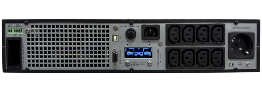 Systeme Electric Smart-Save Online ИБП SRTSE 2 поколения 2000 ВА/Вт, 2U, 8 C13+1 C19, USB, RS-232, сухие контакты, SNMP-карта
