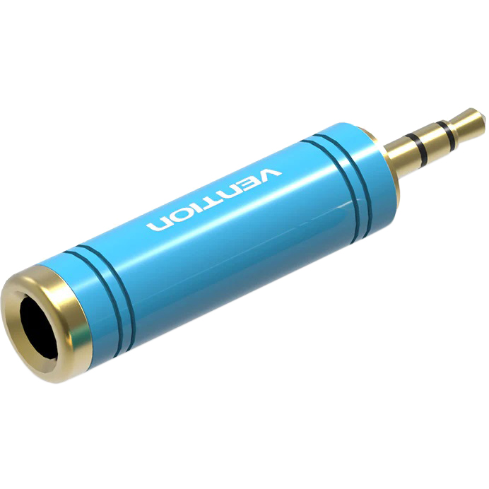 Vention <VAB-S04-L>  Переходник  Jack3.5-M  --> Jack6.3-F