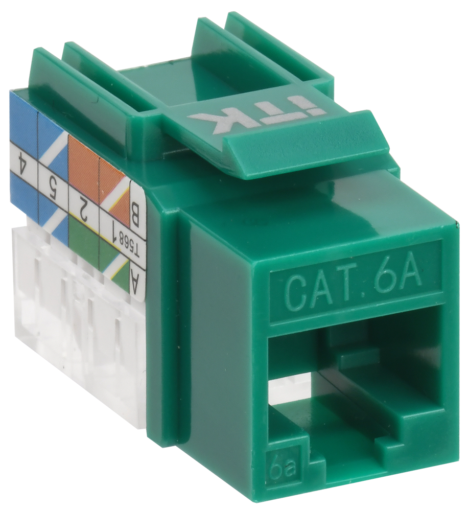 CS1-1C6AU-11 Модуль  ITK keystone 1хRJ45(8P8C) IDC 110 кат. 6A 250 Мгц неэкр. 20 шт цвет: белый