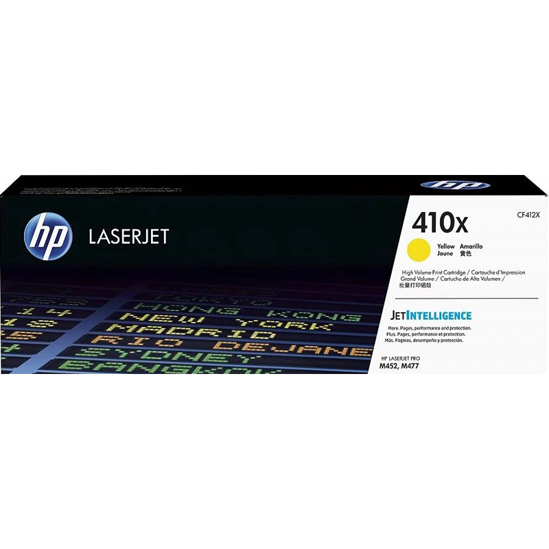 Тонер-картридж HP 410X Yellow для CLJ Pro M377dw/M452nw/M452dn/M477fnw/M477fdn/M477fdw (5000 стр) ( CF412X )