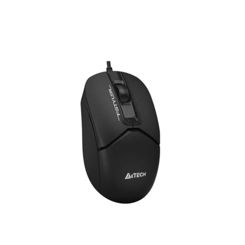 Мышь A4Tech Fstyler FM12 черный оптич. 1200dpi USB 3but (FM12 BLACK)